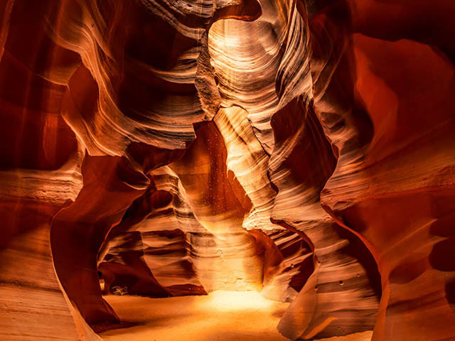 Antelope Canyon X sandstone formations on a photo tour